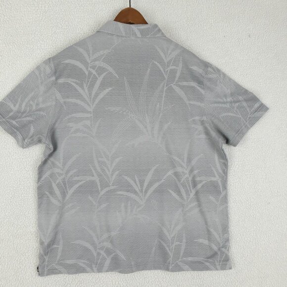 Nat Nast Polo Mens Large Gray Tropical Golf Performance Stretch Short Sleeve  Pl - Picture 4 of 7